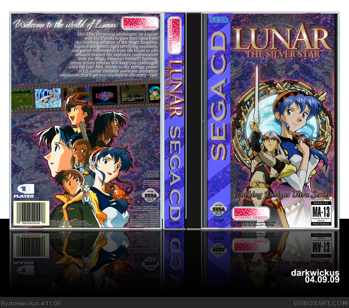 Lunar: The Silver Star box art cover