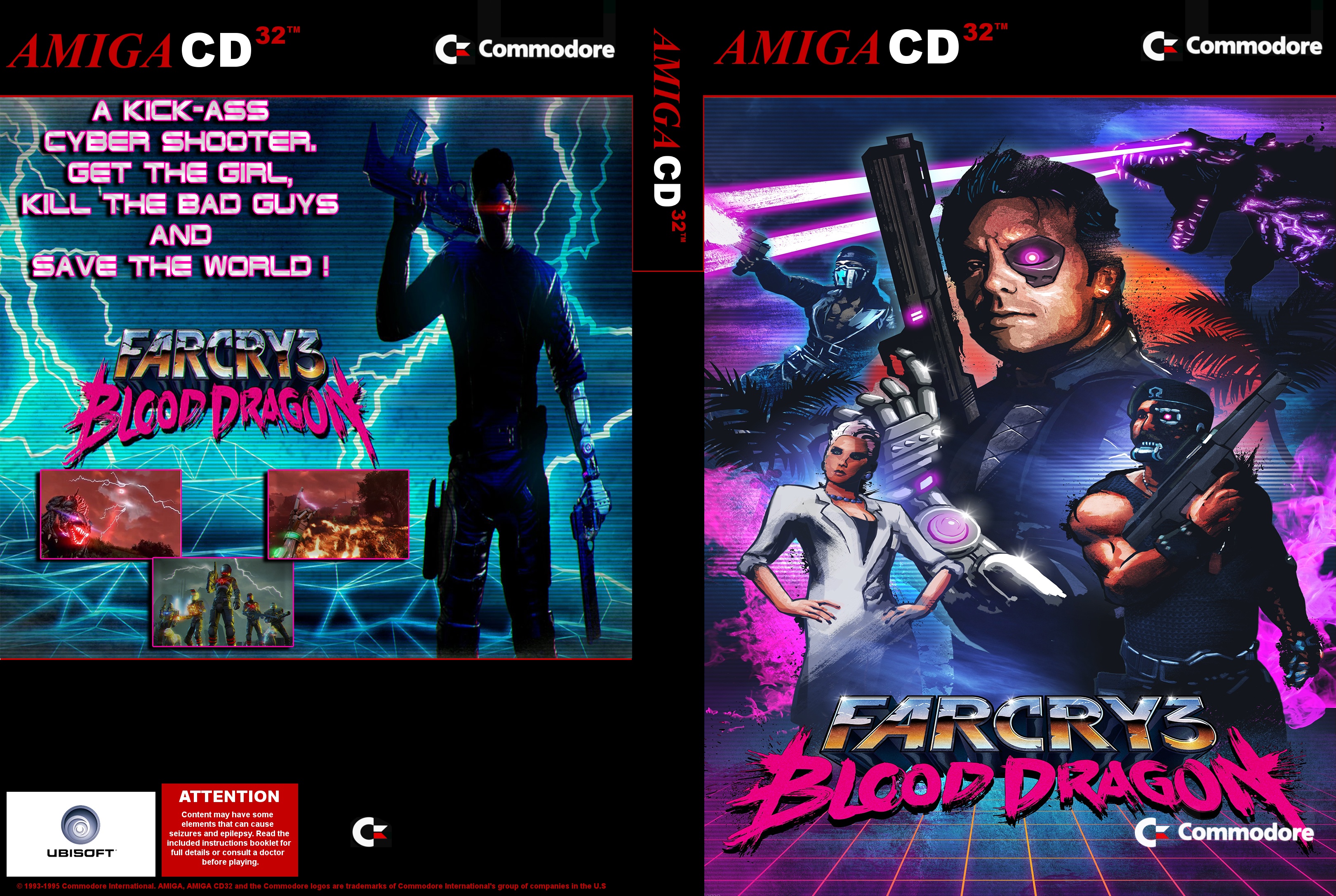Far Cry 3: Blood Dragon Amiga CD 32 box cover