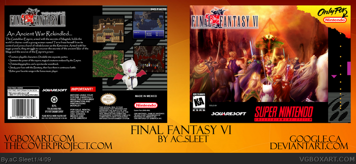 Final Fantasy VI box art cover