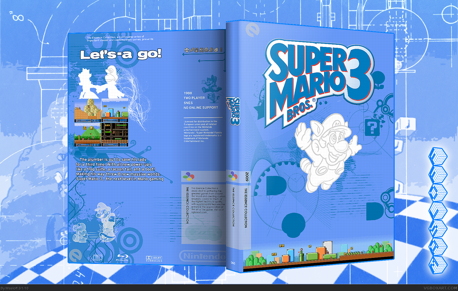 Super Mario Bros 3 box cover