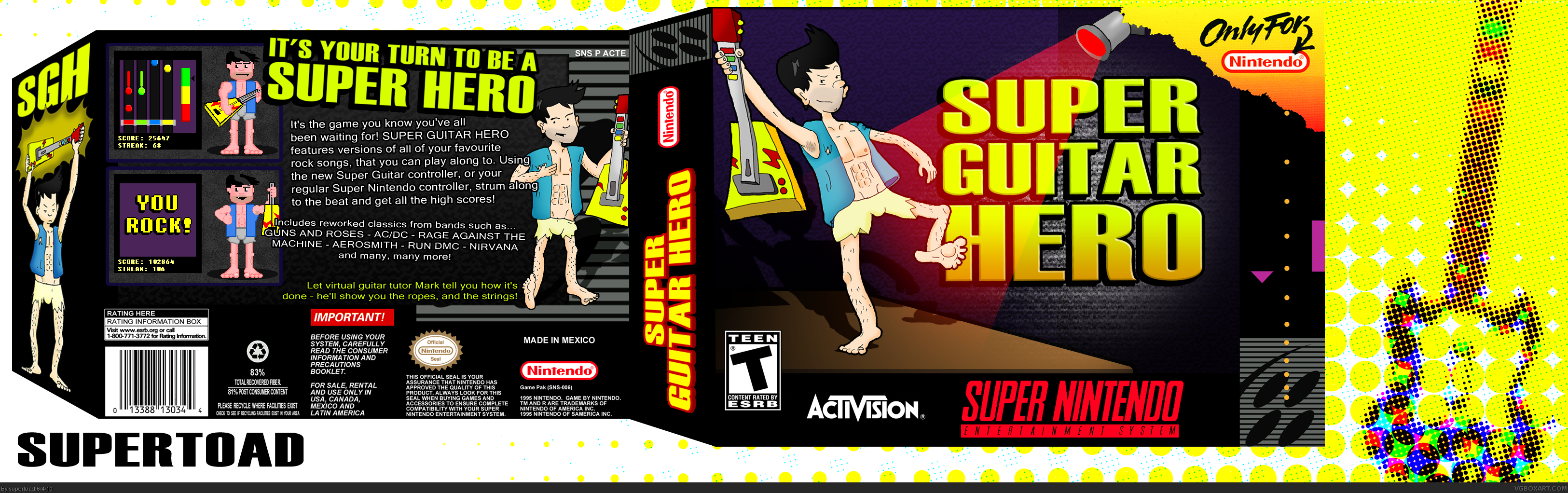 Super Guitar Hero box cover