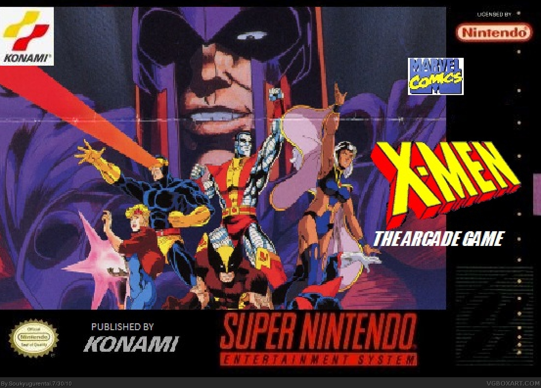X-Men: The Arcade Game (Konami) box cover