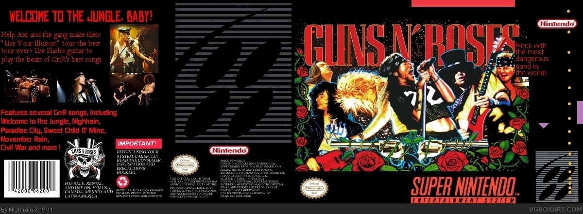 Guns N' Roses box cover