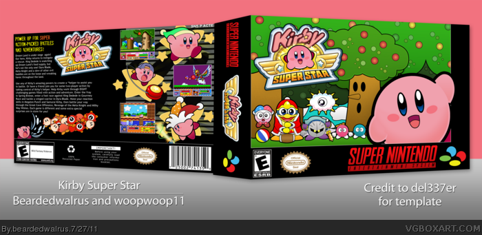 Kirby Super Star box art cover