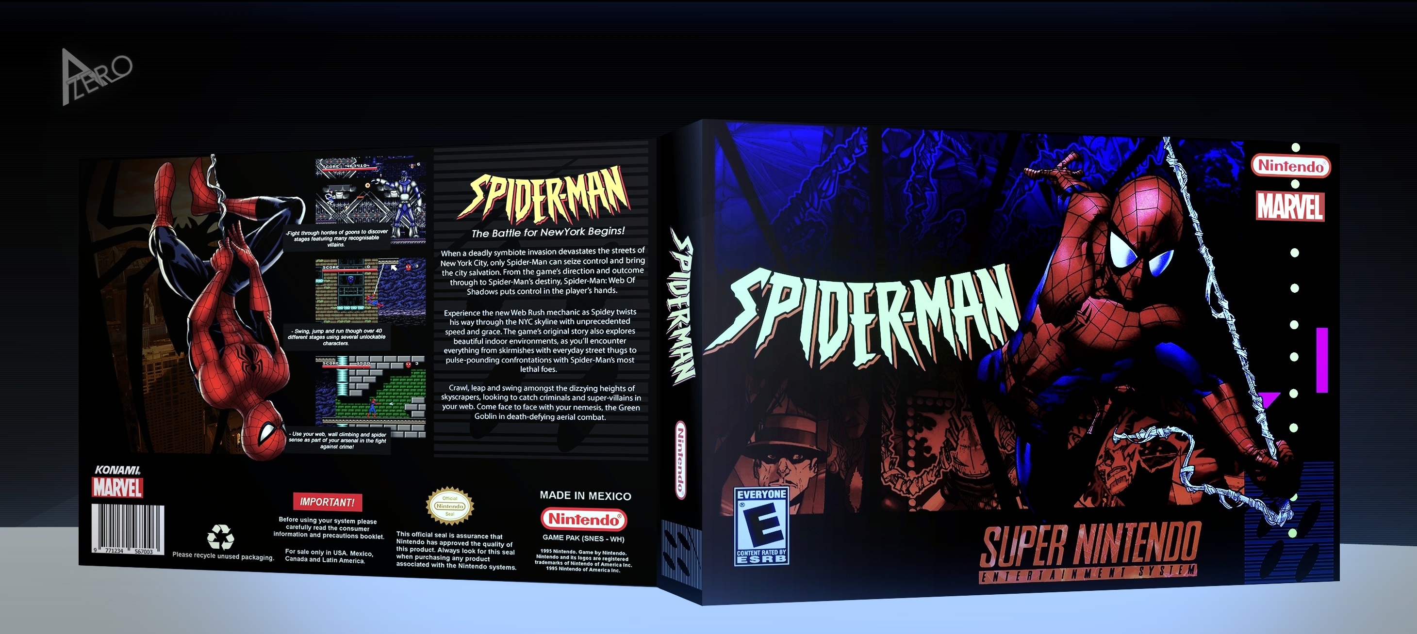 Spiderman box cover