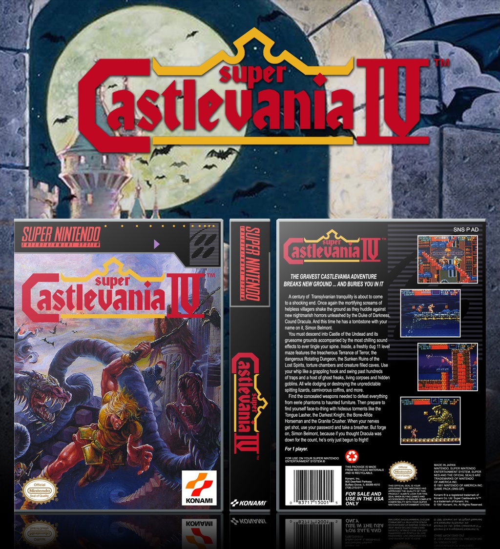 Super Castlevania IV box cover