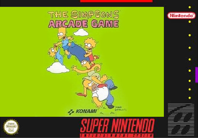 The Simpsons Arcade Game box cover
