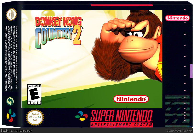 Donkey Kong Country 2 box cover
