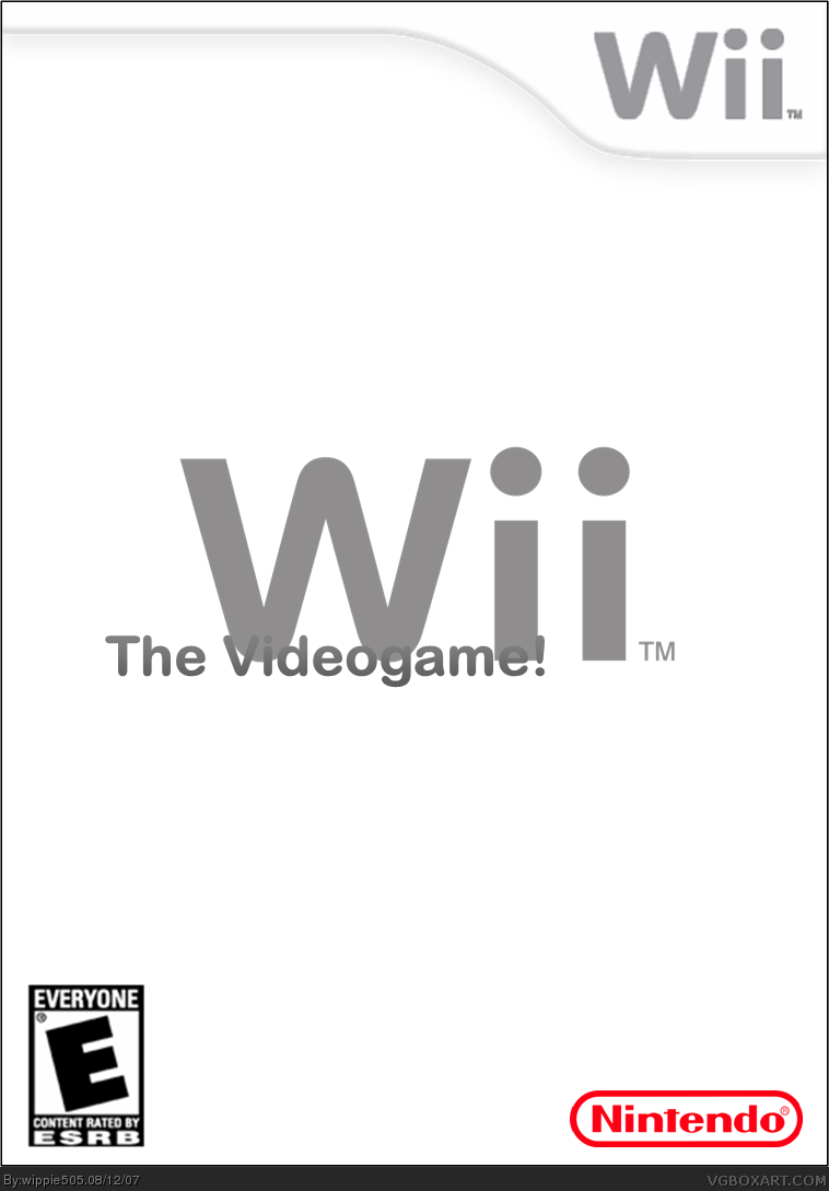Wii the videogame. box cover