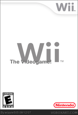 Wii the videogame. box art cover