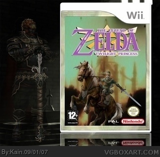 The Legend Of Zelda: Twilight Wii box art cover