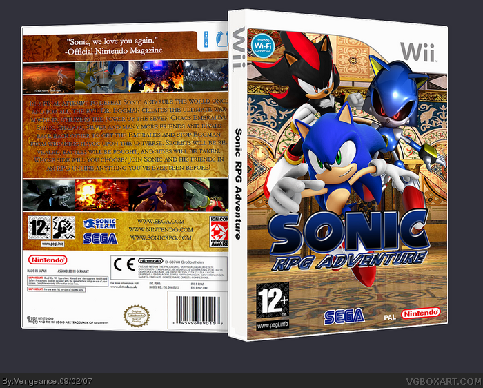 Sonic RPG Adventure box art cover