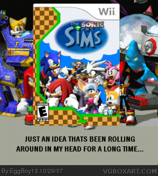 The "Sonic" Sims box cover