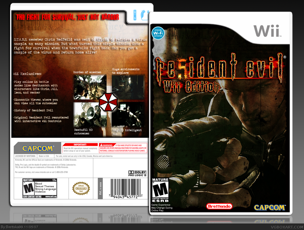 Resident Evil 5 Wii Edition box cover