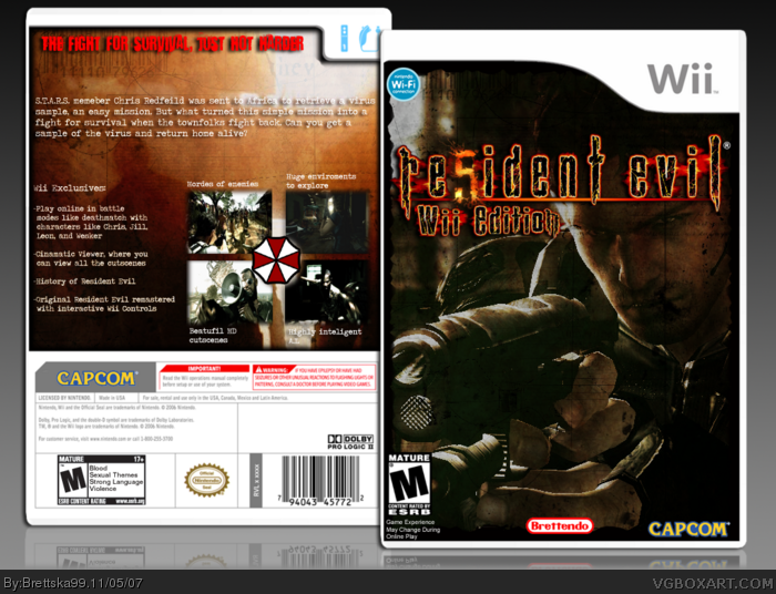 Resident Evil 5 Wii Edition box art cover