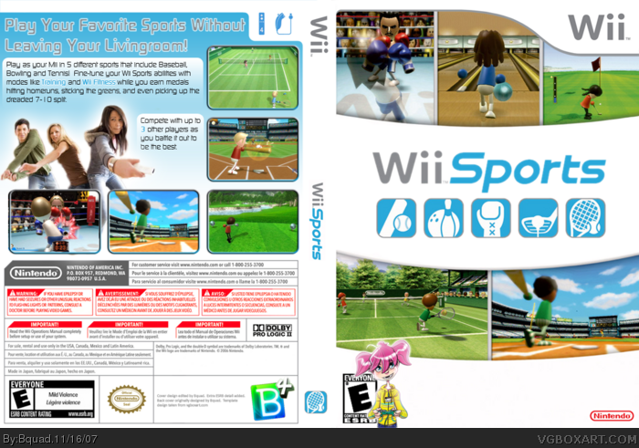 Wii Sports box art cover