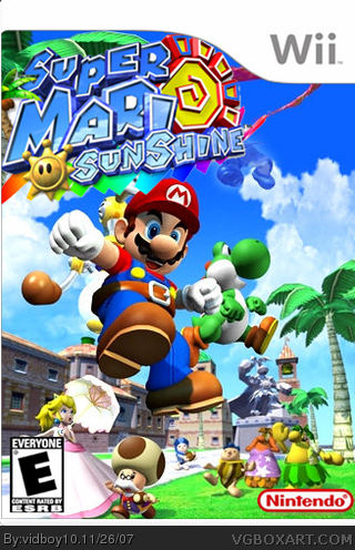 Super Mario Sunshine box cover