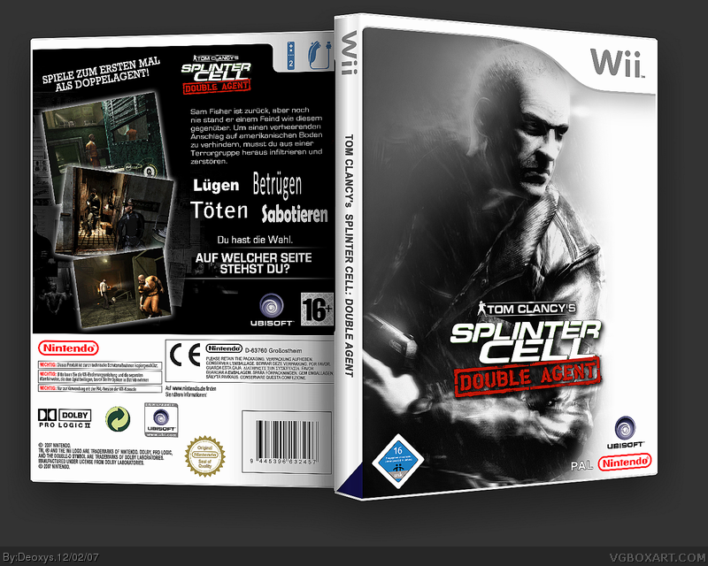 Splinter Cell: Double Agent box cover