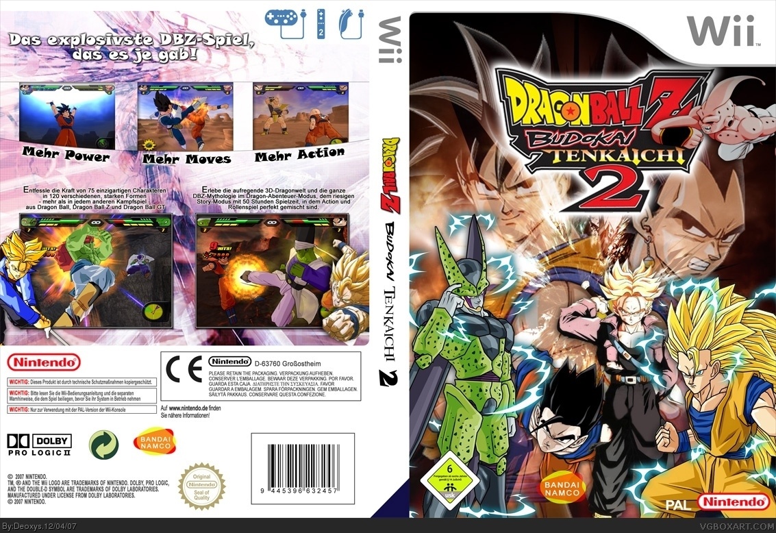 Dragon Ball Z: Budokai Tenkaichi 2 box cover