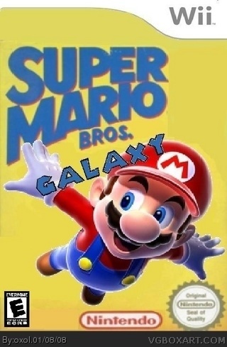 Super Mario Bros Galaxy box cover