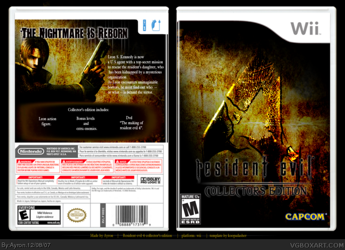 Resident Evil 4 Collector's Edition box art cover