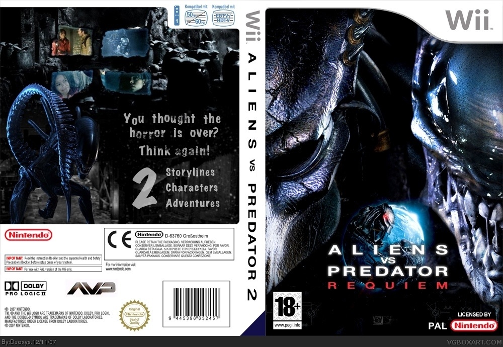 Alien vs. Predator 2: Requiem box cover
