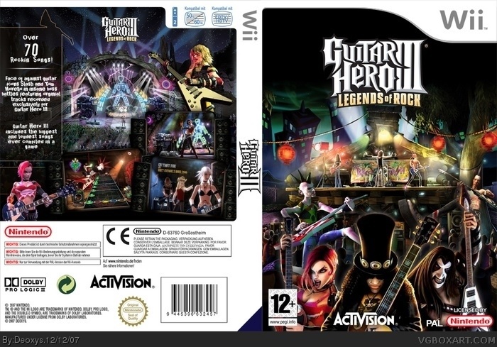 Guitar Hero III: Legends Of Rock box art cover