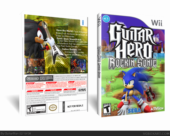 Guitar Hero: Rock With Sonic box cover