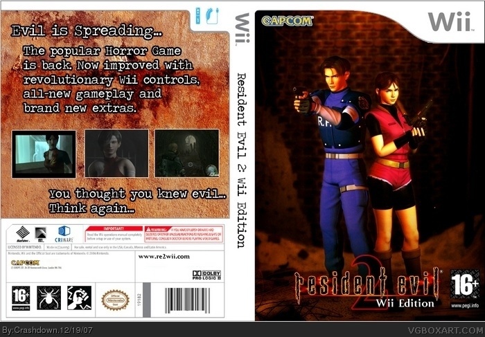 Resident Evil 2 Wii Edition box art cover