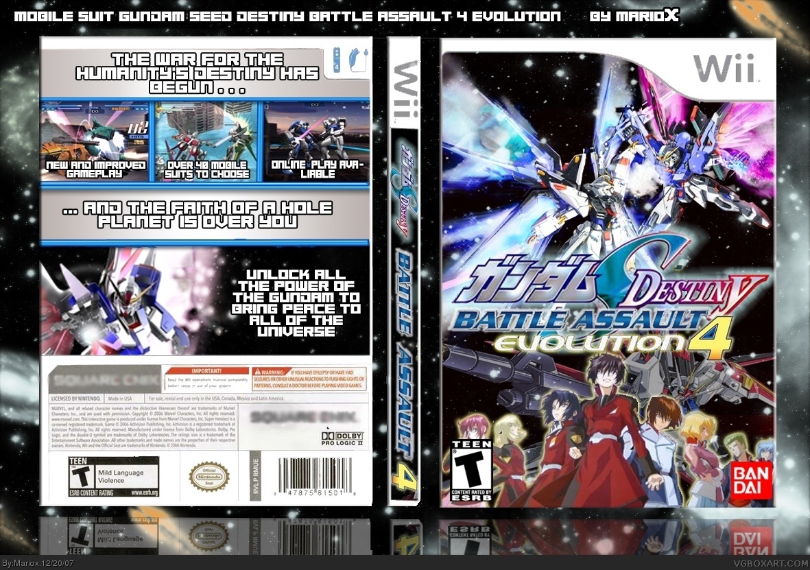 Gundam Seed Battle Assault 4 box cover