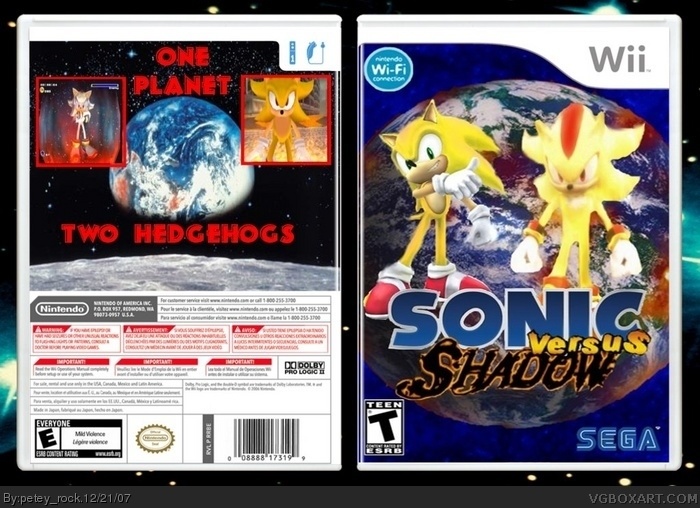 Sonic Vs Shadow box art cover