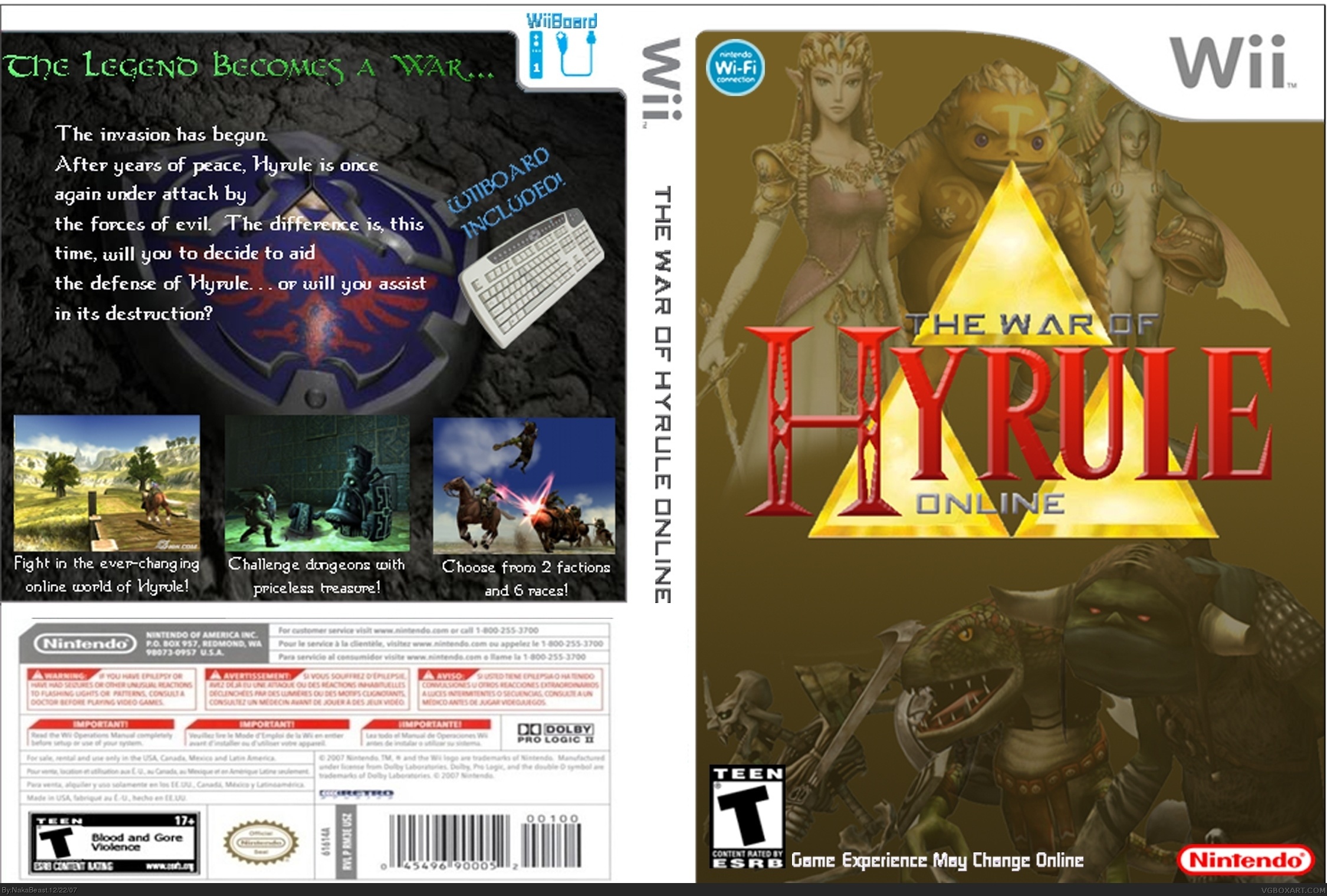 The War of Hyrule (The Legend of Zelda Online) box cover