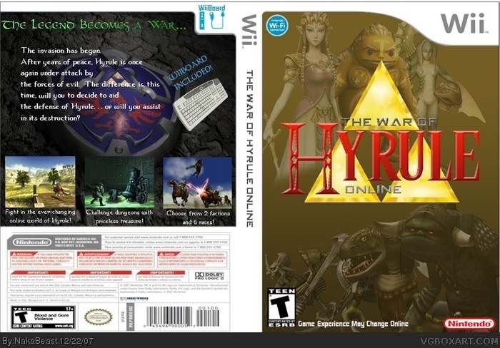 The War of Hyrule (The Legend of Zelda Online) box art cover