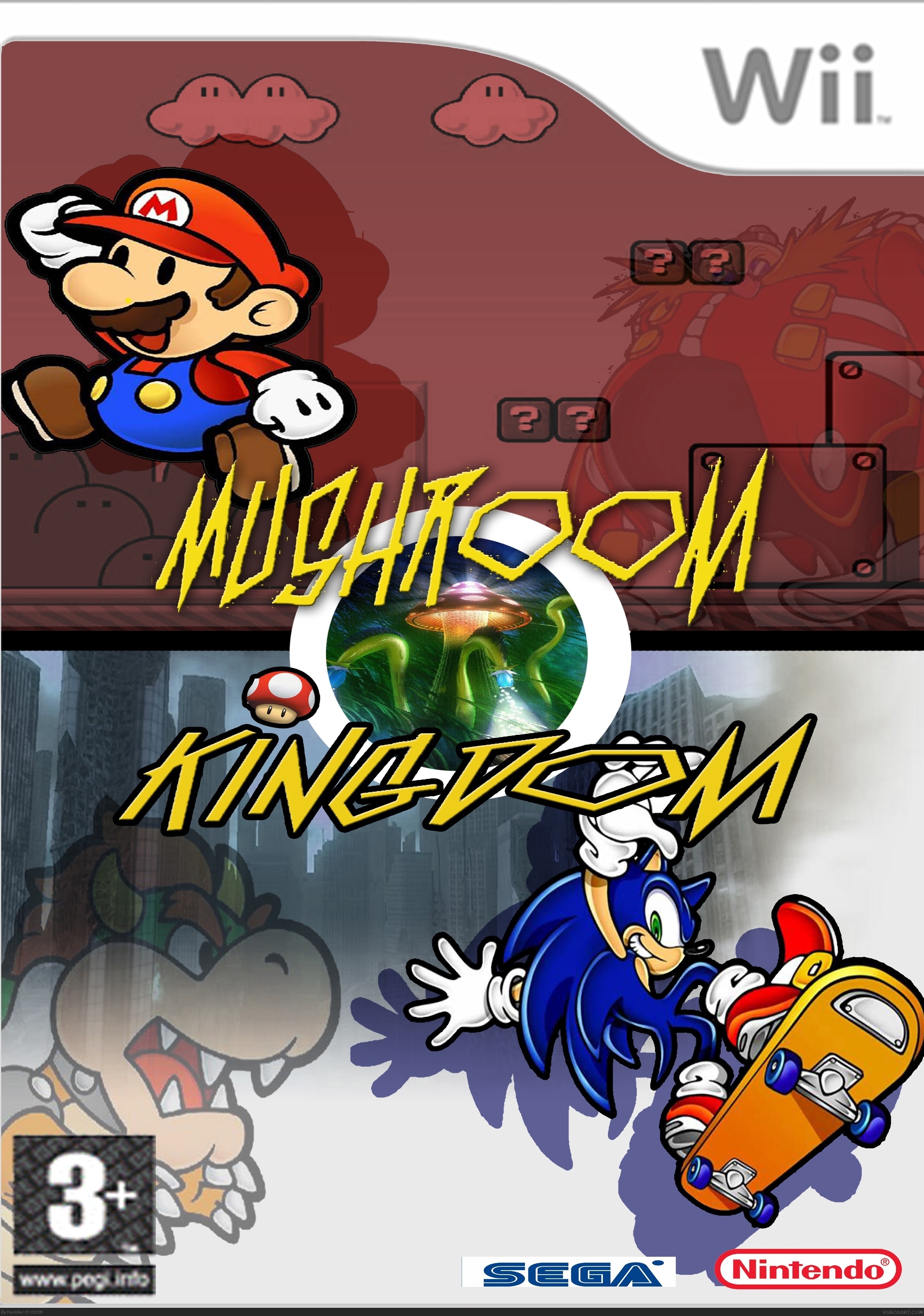 Mario and Sonic: Mushroom Kingdom box cover