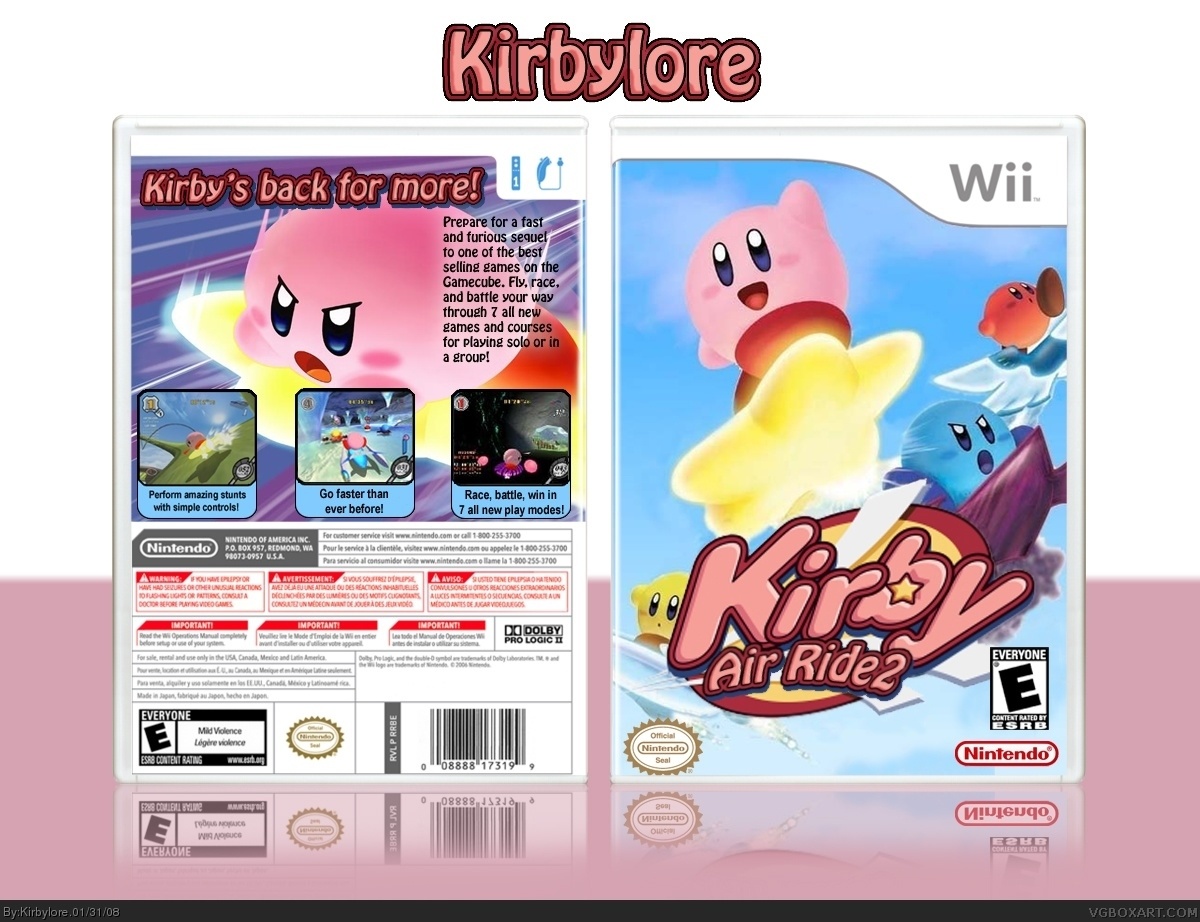 Kirby Air Ride 2 box cover