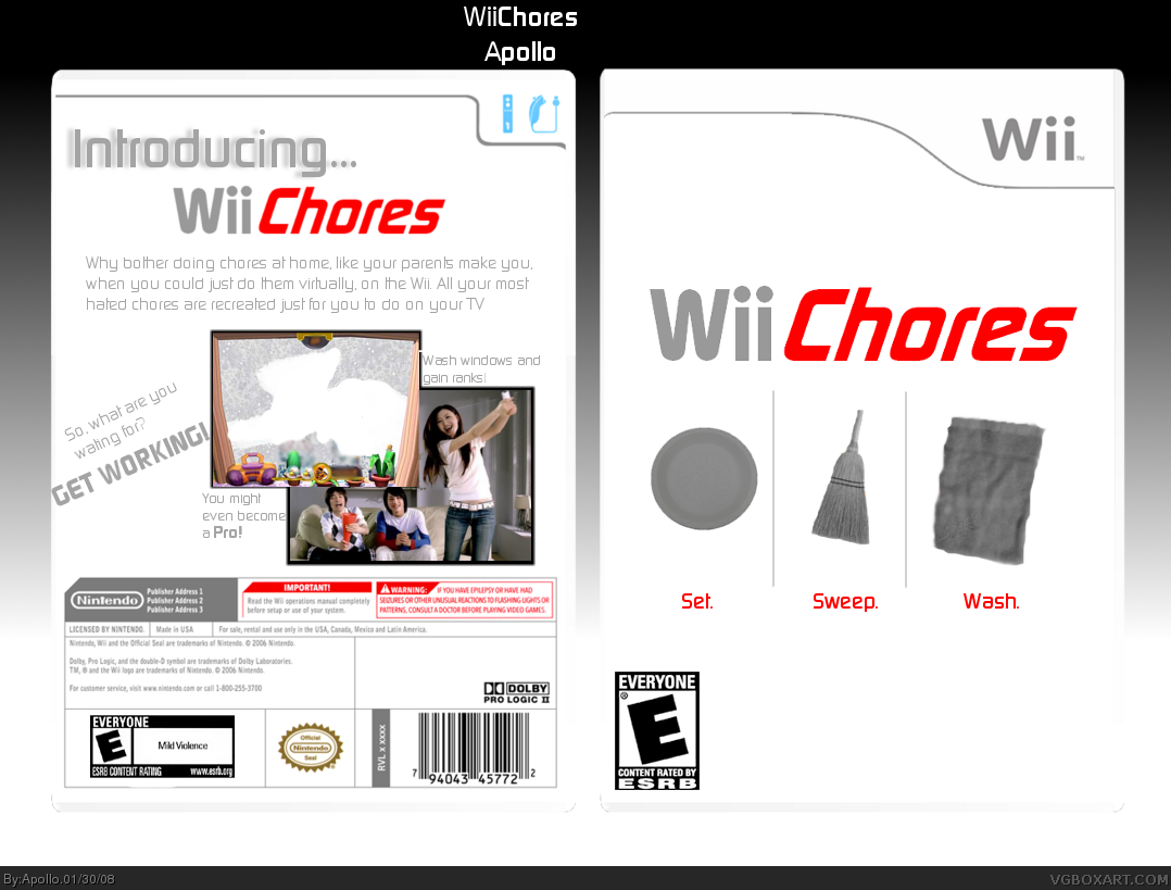Wii Chores box cover