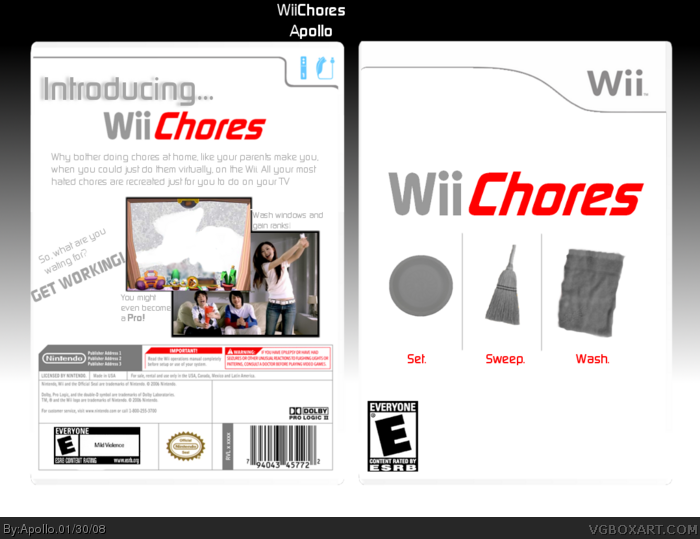 Wii Chores box art cover