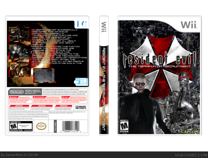 Resident Evil: The Terminator Recruitment box art cover