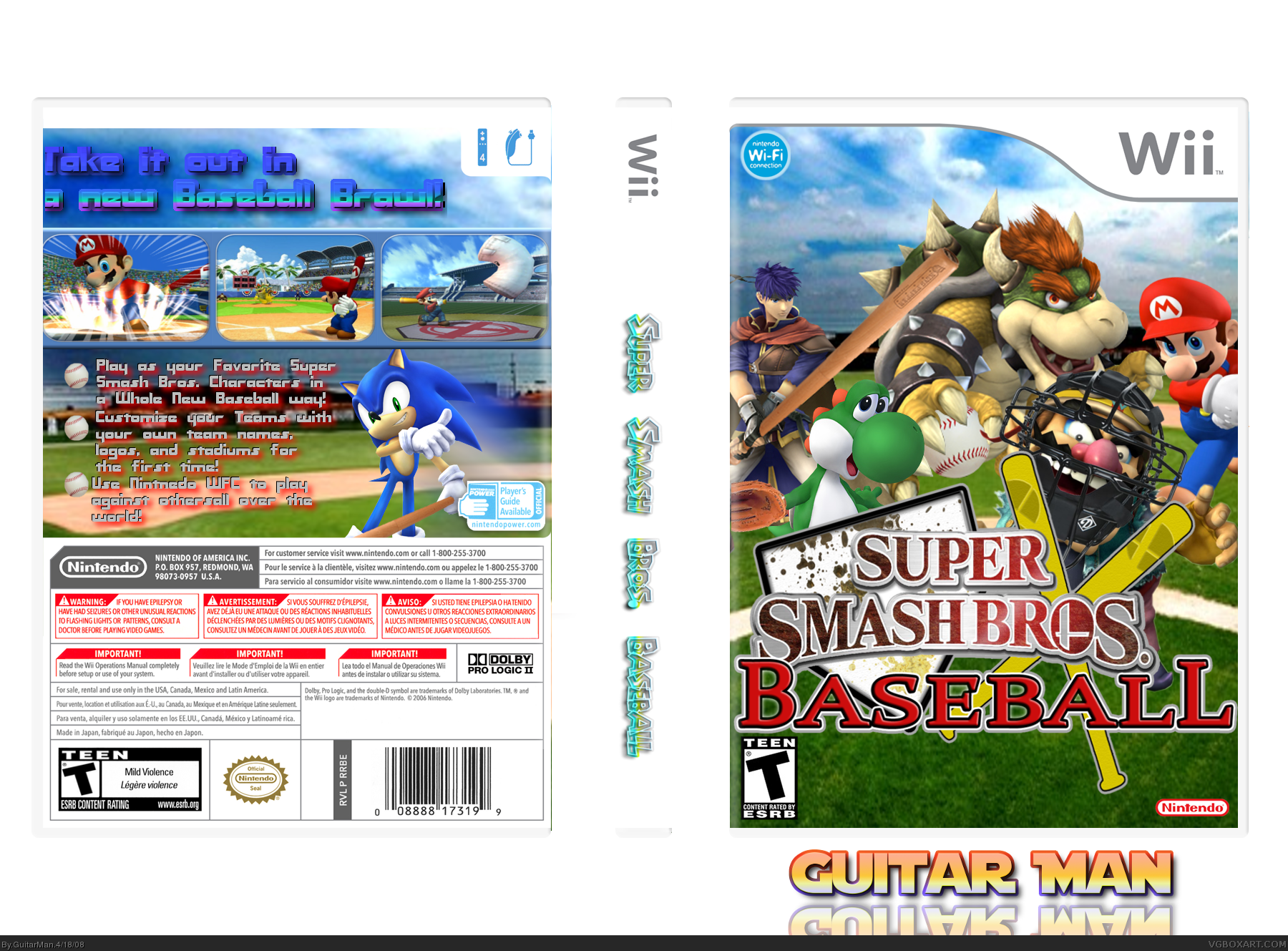 Super Smash Bros. Baseball box cover