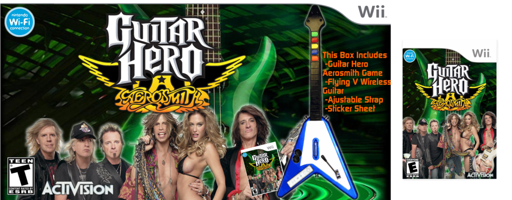 Guitar Hero Aerosmith box cover