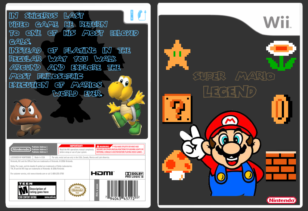 Super Mario Legend box cover
