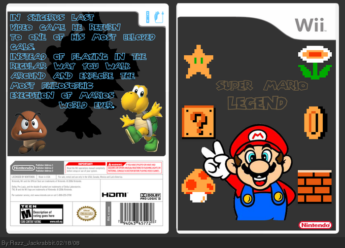 Super Mario Legend box art cover