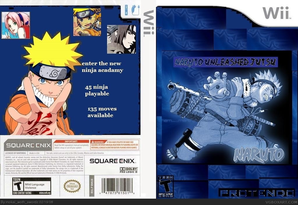 Naruto Unleashed Jutsu box cover