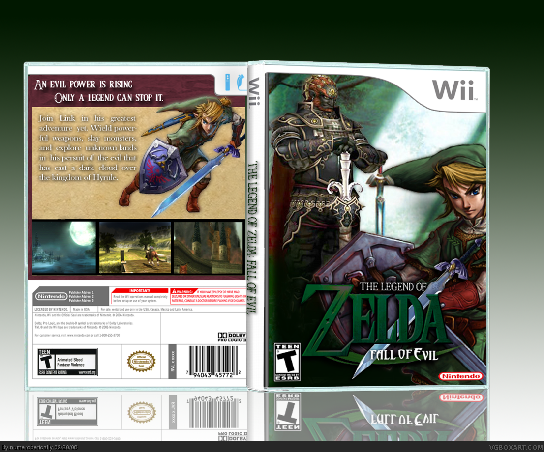 The Legend of Zelda: Fall of Evil box cover
