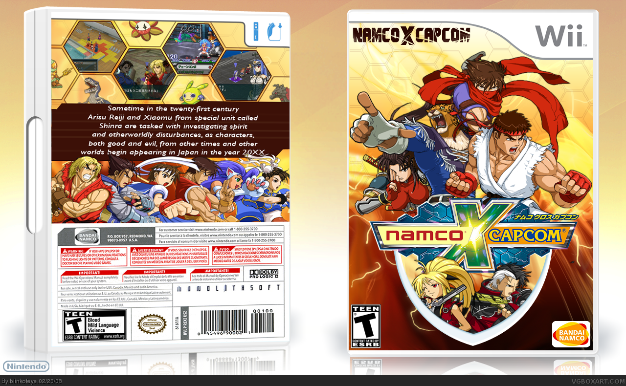 Namco X Capcom box cover
