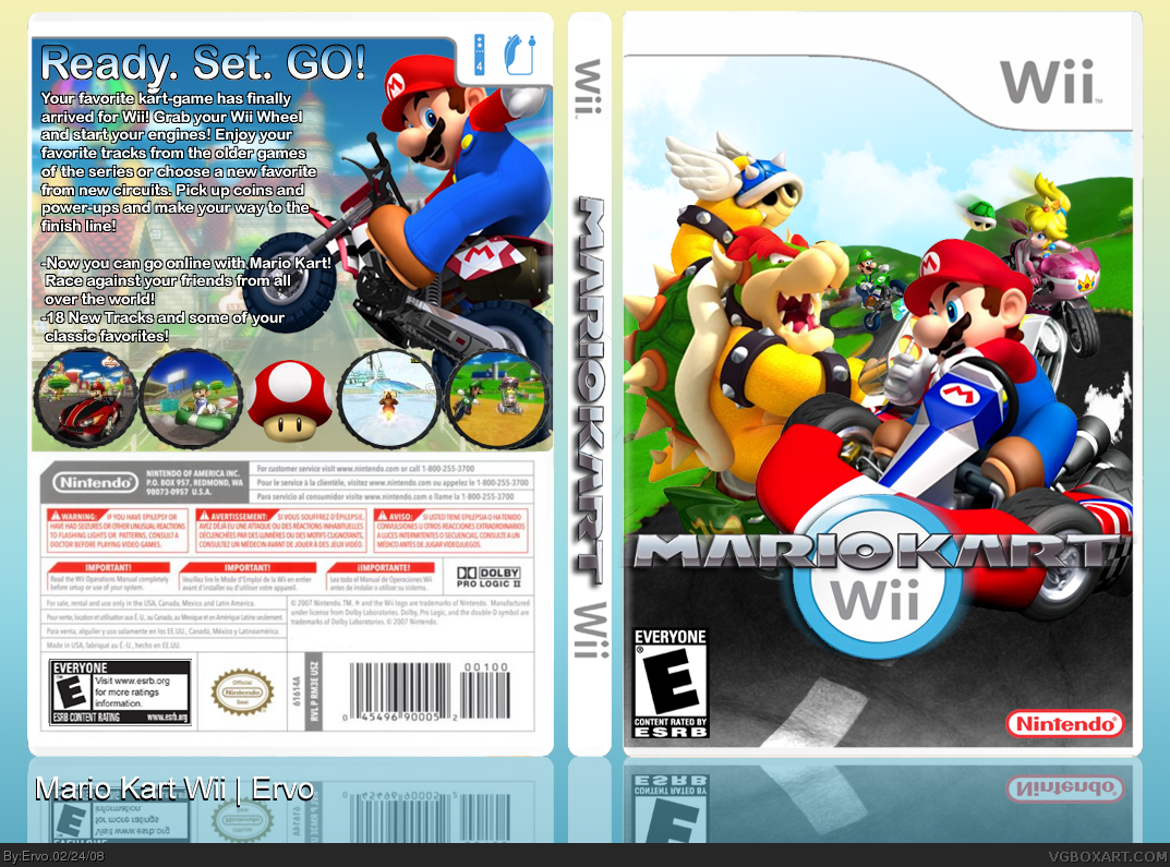 Mario Kart Wii box cover