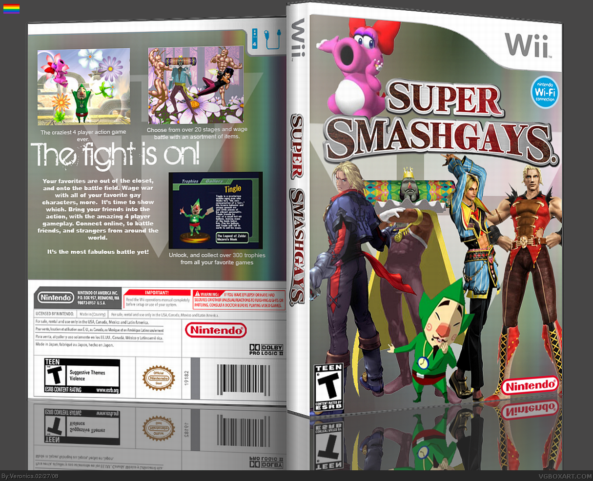 Super Smash Gays box cover