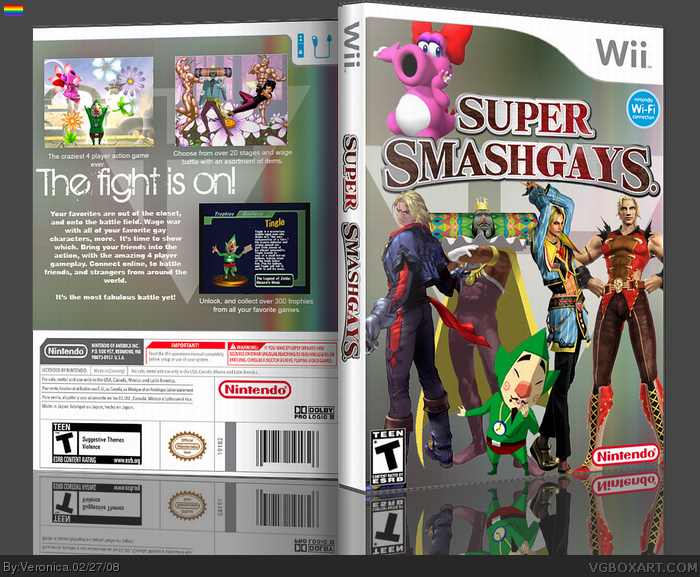 Super Smash Gays box art cover