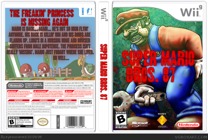Super Mario Bros. 87 box art cover