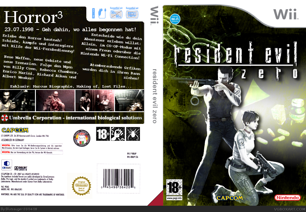 Resident Evil Wii box cover